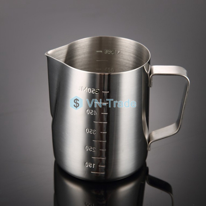  Ca Đánh Sữa Inox 550ml (Có Chia Vạch)