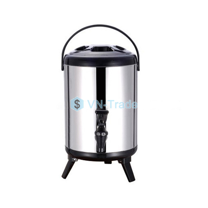 Bình Giữ Nhiệt Trà Sữa Chất Liệu Inox 10L