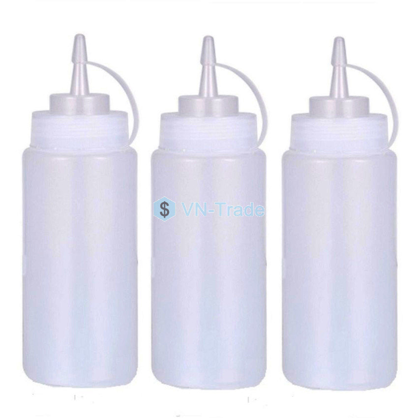 Bộ 3 Chai Nhựa Đựng Sốt  480ml 