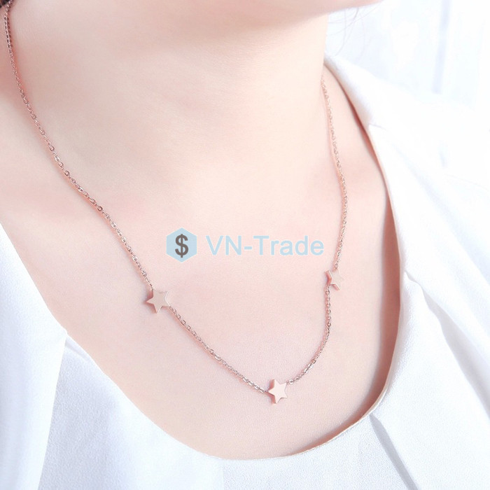 Dây Chuyên Inox Mạ Vàng 10163001