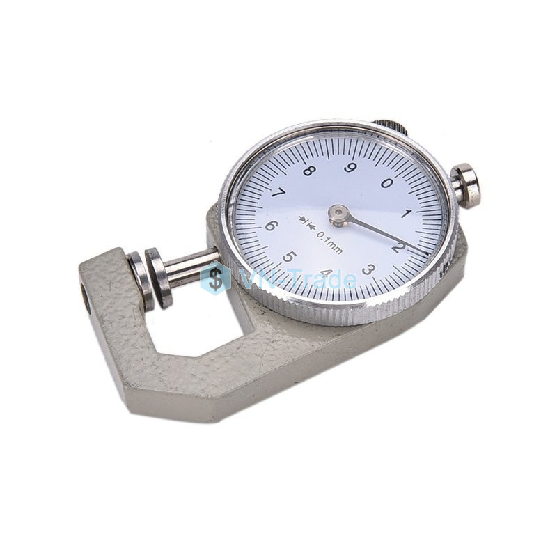 Đồng Hồ Đo Độ Dày Cơ Học 0-10mm Đầu Tròn