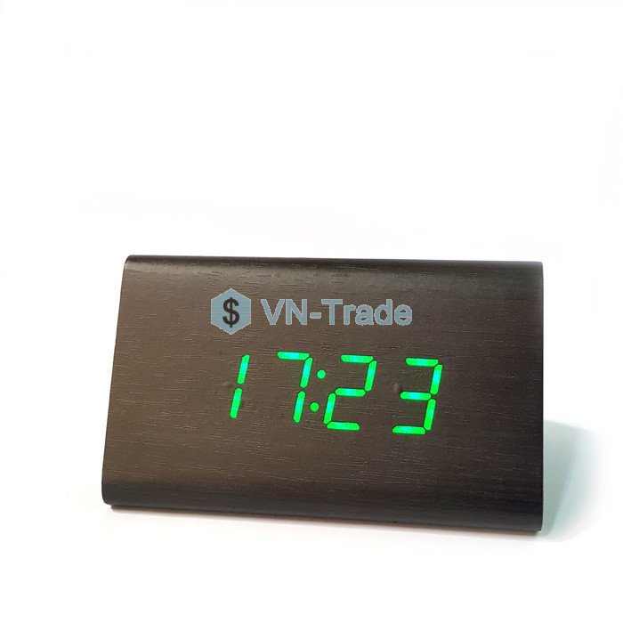 Đồng Hồ Gỗ Báo Thức Tam Giác (Woolen Clock) 1300