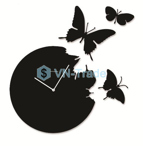 Đồng Hồ Treo Tường Vòng Bướm