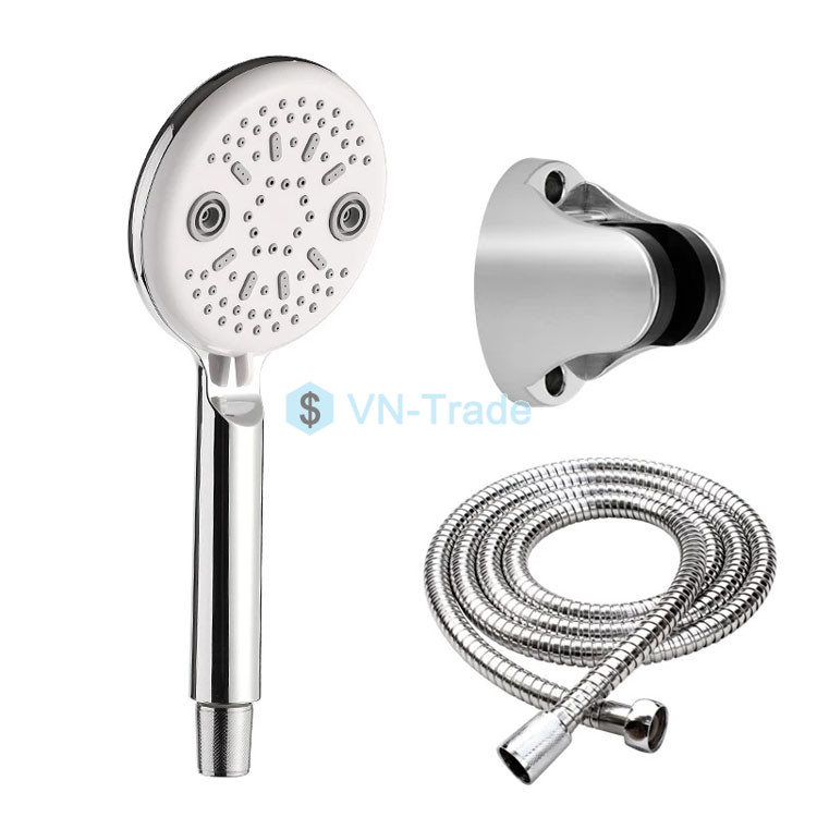 Bộ Vòi Sen Mắt Mèo 5 Chế Độ Phun Kèm Dây