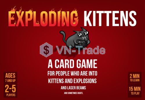Exploding Kittens Boardgame - Mèo Cảm Tử