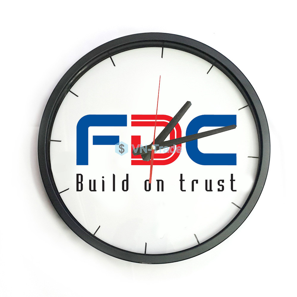In Logo Lên Đồng Hồ Treo Tường 