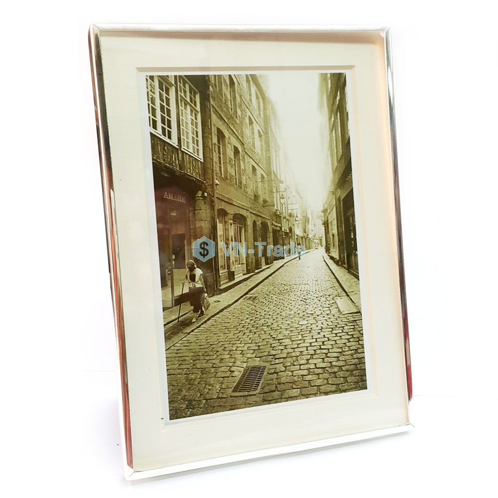 Khung Ảnh Để Bàn Viền Inox ( 4 x 6in )