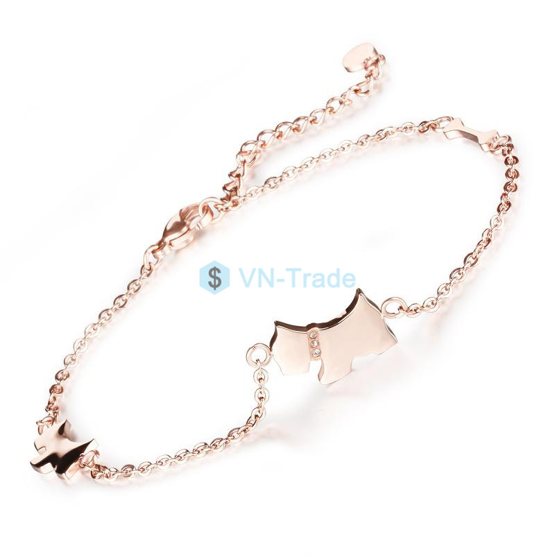 Lắc Chân Inox Mạ Vàng GZ011