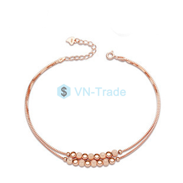 Lắc Tay Bạc Mạ Vàng D045M