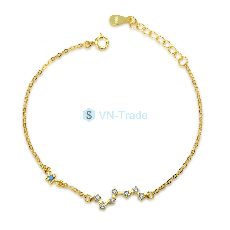 Lắc Tay Bạc Mạ Vàng D071
