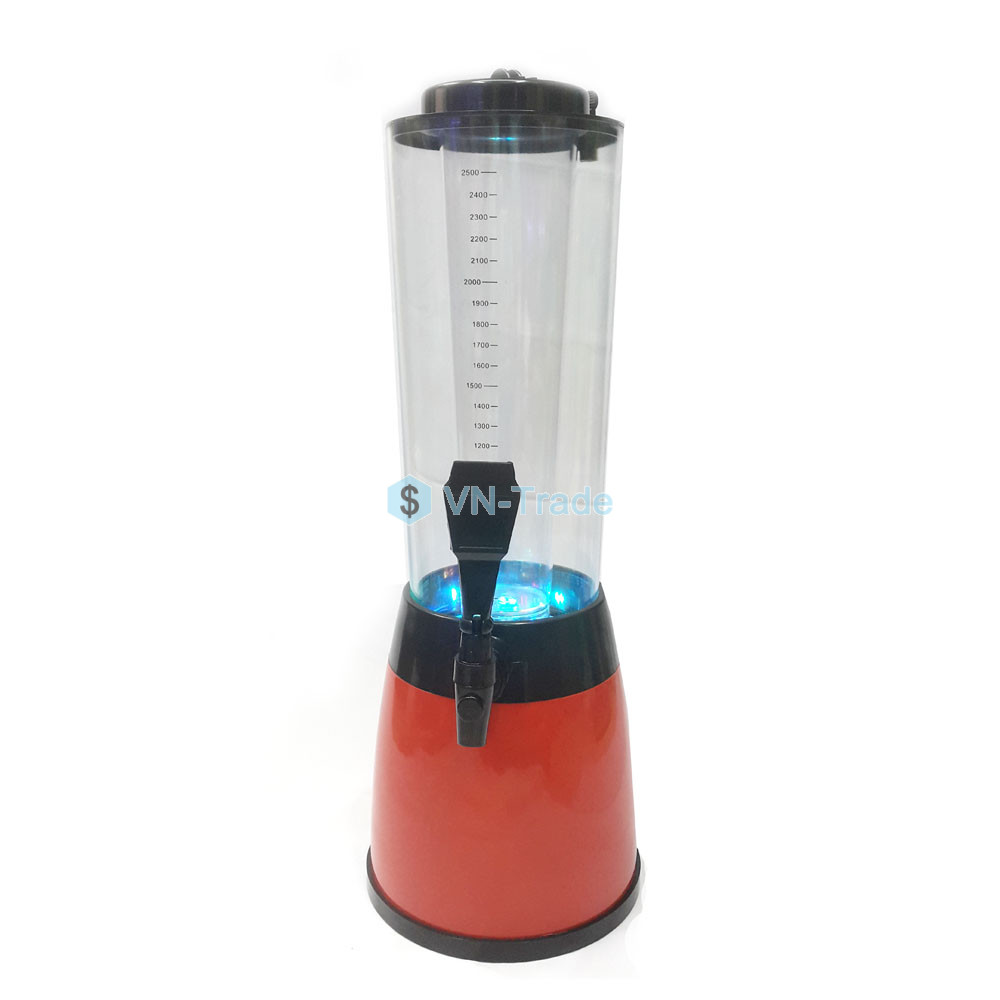 Tháp Bia 2.5L Có Đèn Led (Màu Đỏ)