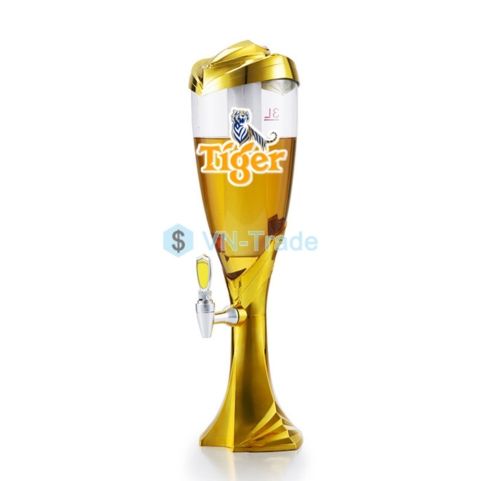 Tháp Bia 3L (Beer Tower) V6 Màu Đồng