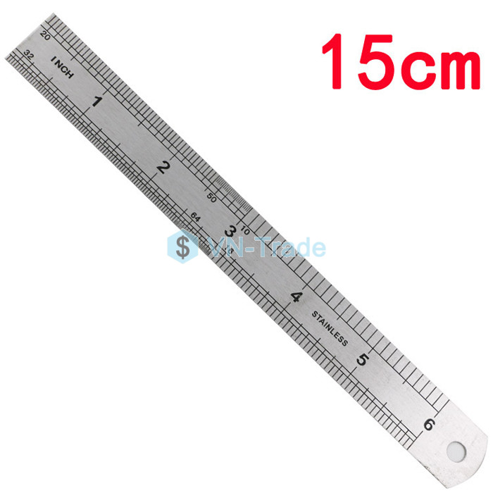 Thước Lá Đo Bằng Thép 15Cm 