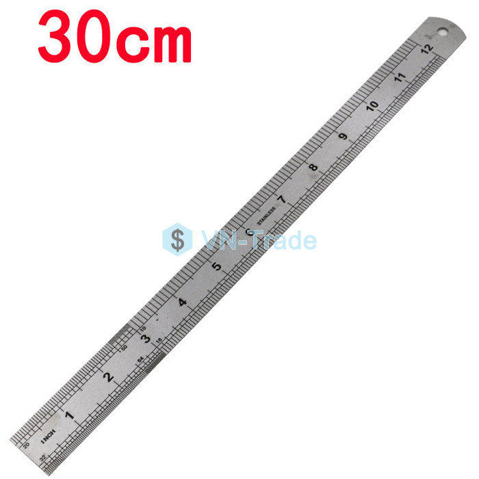 Thước Lá Đo Bằng Thép 30Cm 