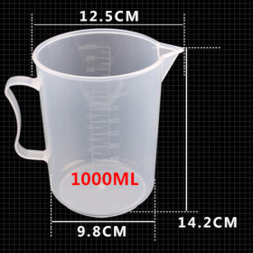 Bộ 2 Ca Đong Nhựa Có Vạch Chia Định Lượng 1 Lít 