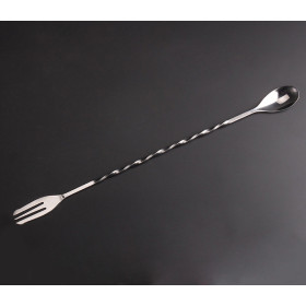 Combo 02 Muỗng Khuấy Inox Pha Chế Cocktail Dài 32cm