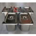 Combo 5 Khay Inox 1/9 Cao 15cm Nắp Nguyên