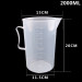Ca Đong Nhựa Có Vạch Chia Định Lượng 2000ml 