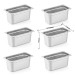Combo 6 Khay Inox 1/3 Cao 15cm Không Nắp