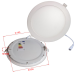 Đèn LED âm trần 9w ánh sáng toả (Vàng)