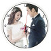 In Hình Cưới Lên Đồng Hồ Treo Tường Khung Viền 05