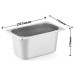 Khay Inox Đựng Thạch Topping 1/4 Cao 15cm Không Nắp