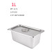 Khay Inox 1/9 Cao 10cm Nắp Nguyên