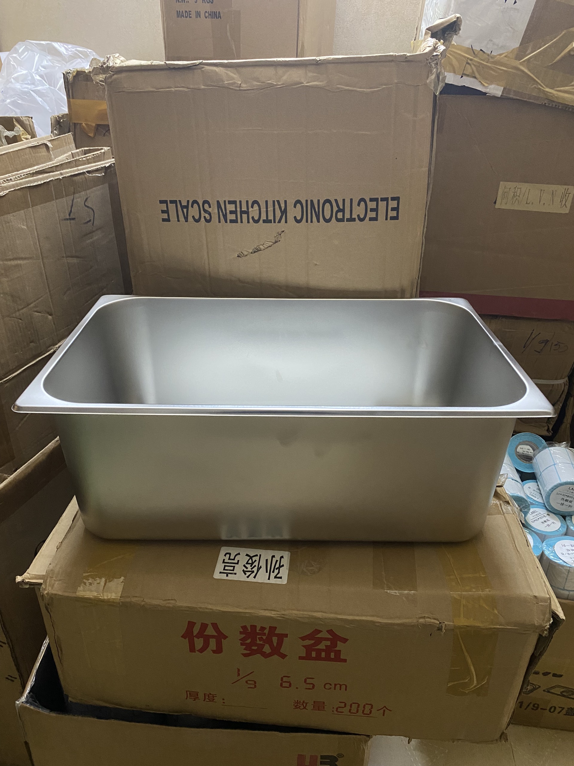 Khay Inox 1/1 Cao 15cm Không Nắp Khay Inox 1/1 Cao 15cm Không Nắp